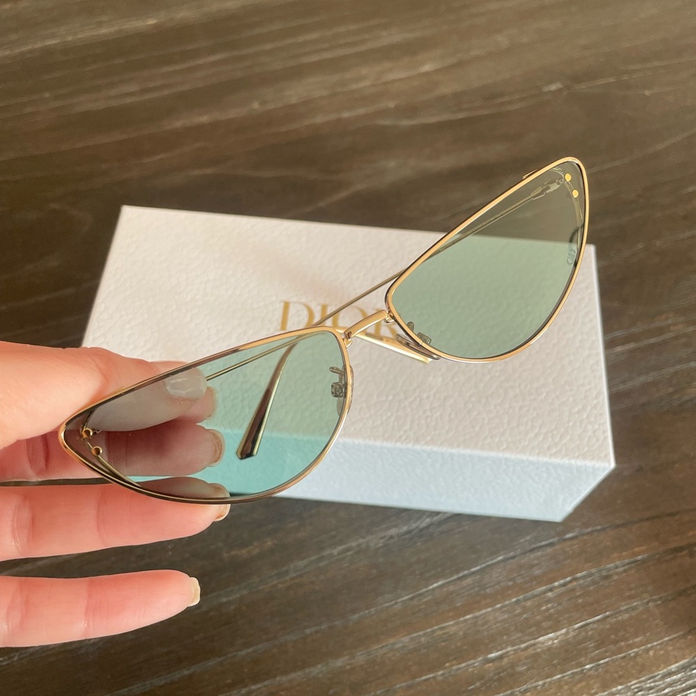 Christian Dior Gold Sunglasses